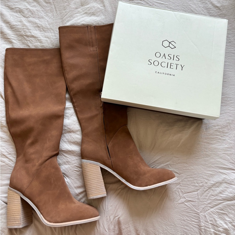 NEW Knee high brown boots BOHME